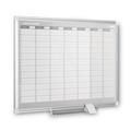 Office Jansan | MasterVision GA0396830 36 in. x 24 in. Aluminum Frame Weekly Planner image number 1
