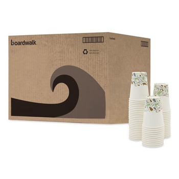 Boardwalk BWKDEER12HCUP 12 oz. Deerfield Printed Paper Hot Cups (50 Cups/Sleeve, 20 Sleeves/Carton)