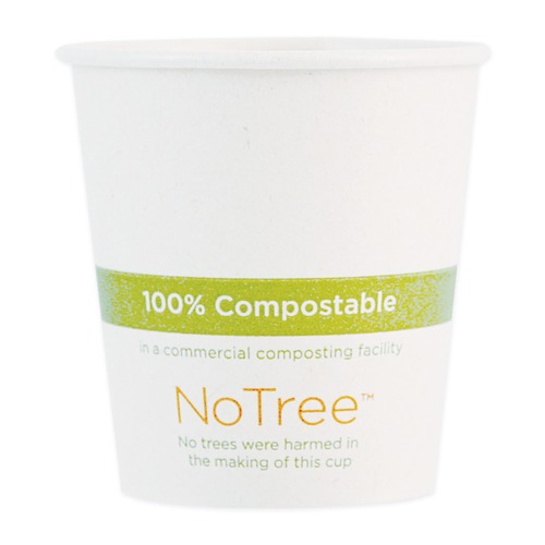 Cups and Lids | World Centric CUSU10 10 oz. NoTree Paper Hot Cups - Natural (1000/Carton) image number 0