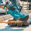 Concrete Saws | Makita XEC01PT1 18V X2 (36V) LXT Brushless Lithium-Ion 9 in. Cordless Power Cutter with AFT Electric Brake Kit with 4 Batteries (5 Ah) image number 13