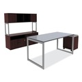 Office Filing Cabinets & Shelves | Alera ALELS583020MY Open Office Series 29.5 in. x 19.13 in. x 22.88 in. 2-Drawer Low File Cabinet Credenza - Mahogany image number 3