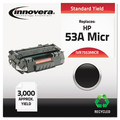 Ink & Toner | Innovera IVR7553MICR Remanufactured 3000 Page Yield MICR Toner Cartridge for HP Q7553AM - Black image number 1