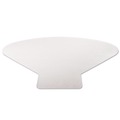 Cleaning & Janitorial Supplies | Deflecto CM14003K SuperMat Medium Pile Carpet Frequent Use 60 in. x 66 in. Workstation Chair Mat - Clear image number 3