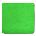 Cleaning Cloths | Rubbermaid Commercial 1820582 16 in. x 16 in. Microfiber Cleaning Cloths - Green (24/Pack) image number 1