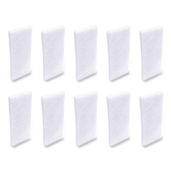 Boardwalk 4.62 x 10 Fine Grade Utility Pad - White (10/Carton)