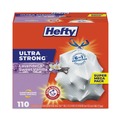 Cleaning & Janitorial Supplies | Hefty E8-8366 23.75 in. x 24.88 in. 13 gal. Ultra Strong Scented Drawstring Tall Kitchen Bags - Lavender/Vanilla, White (330/Carton) image number 0