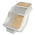 Food Trays, Containers, and Lids | Rubbermaid Commercial FG9G5700WHT ProSave 5.4-Gallon Plastic Shelf Ingredient Bin - White image number 2