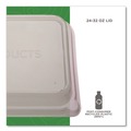 Food Trays, Containers, and Lids | Eco-Products EP-SCRC24LID 5.84 x 8.76 x 1.37 WorldView RPET Plastic Rectangular Lids - Clear (400/Carton) image number 3