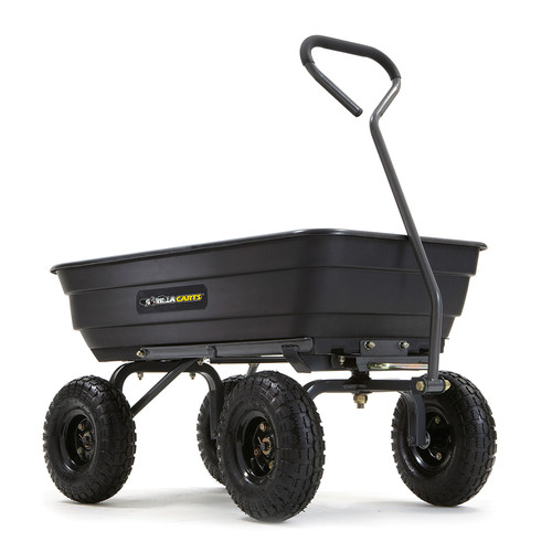 Tool Carts | Gorilla Carts GOR4PS 600 lb. Capacity Poly Garden Dump Cart image number 0