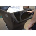 Trash Cans | Rubbermaid Commercial FG101300BLA 151 Gallon 1000 lbs. Capacity Plastic Structural Foam Tilt Truck - Black image number 5
