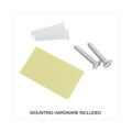 Office Jansan | Universal UNV08122 13 in. x 4.13 in. x 14.5 in. Plastic Wall File Pocket - Letter, Black image number 3