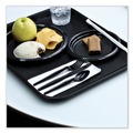 Cutlery | Boardwalk BWKFORKHWPSBIW Heavyweight Wrapped Polystyrene Plastic Fork Cutlery - Black (1000/Carton) image number 7