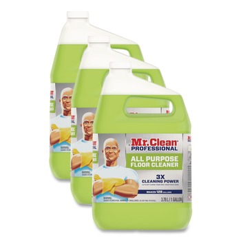 Mr. Clean 1 Gallon Finished Floor Cleaner - Lemon Scent (3/Carton)
