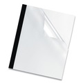 Office Jansan | Fellowes Mfg Co. 5257001 Unpunched 11 in. x 8.5 in. Thermal Binding System Presentation Covers - Clear (10/Pack) image number 0