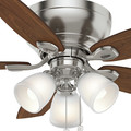 Ceiling Fans | Casablanca 53187 44 in. Durant 3 Light Brushed Nickel Ceiling Fan with Light image number 7