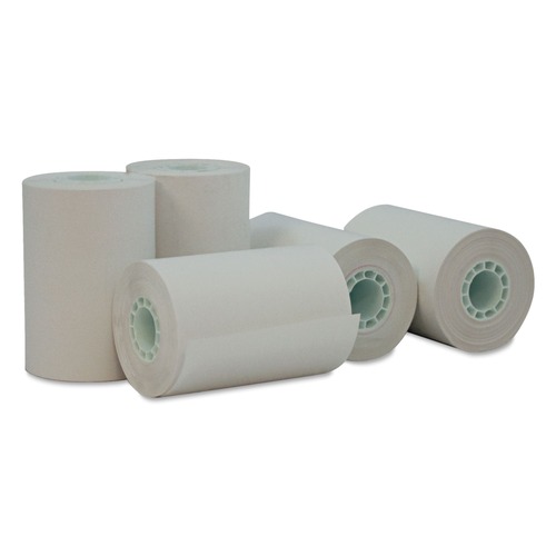 Office Jansan | Universal UNV35766 2.25 in. x 55 ft. 0.5 in. Core Direct Thermal Print Paper Rolls - White (50/Carton) image number 0
