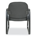 Labor Day Sale! Save $30 off $199! | Alera ALERL43C11 Genaro Series 25 in. x 24.80 in. x 33.66 in. Fabric Half-Back Sled Base Guest Chair - Black image number 5