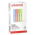 Office Jansan | Universal UNV08857 Chisel Tip Assorted Color Pocket Highlighters (12/Set) image number 0