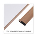  | Universal UNV43620 96 in. x 48 in. Deluxe Melamine Dry Erase Board - Melamine White Surface, Oak Fiberboard Frame image number 4