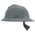  | MSA 10215836 V-Gard C1 Fas-Trac III Full Brim Vented Hard Hat - Gray image number 3