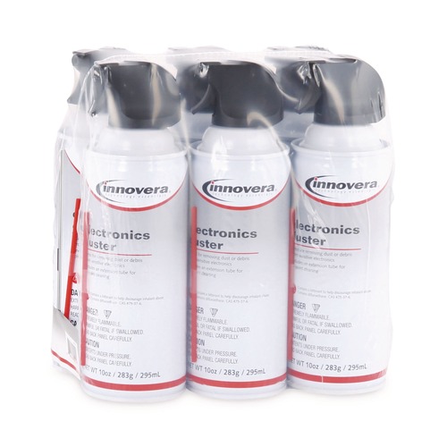 Bulk Savings Pricing 3 | Innovera IVR10016 10 oz. Compressed Air Duster Cleaner (6/Pack) image number 0