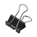 Universal UNV10210VP Binder Clips in Zip-Seal Bag - Medium, Black/Silver (36/Pack) image number 1