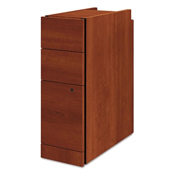 HON 9.5 in. x 22.75 in. x 28 in. 3-Drawers Box/Box/File Legal/Letter Narrow Pedestal - Cognac