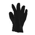 Work Gloves | Boardwalk BWK396MBX 4.4 mil General Purpose Powder-Free Disposable Nitrile Gloves - Medium, Black (100/Box) image number 2
