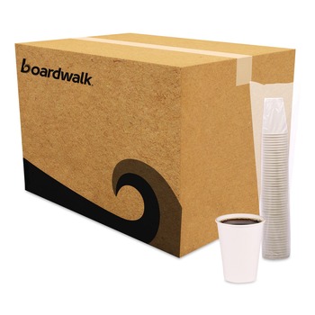 Boardwalk 20 oz Paper Hot Cups - White (50/Sleeve, 12 Sleeves/Carton)