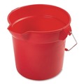 Office Jansan | Rubbermaid Commercial FG296300RED 10-Quart 10.5 in. Round Plastic Utility Pail - Red image number 1