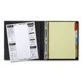 Office Jansan | Avery 11109 Big Tab 11 in. x 8.5 in. 5-Tab Double-Sided Gold Edge Reinforcing Insertable Dividers - Assorted Tabs/Buff (1-Set) image number 7