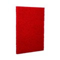 Cleaning Cloths | Boardwalk 7100115839 28 in. x 14 in. Buffing Floor Pads - Red (10/Carton) image number 4