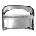 Cleaning & Janitorial Supplies | Boardwalk BWKKD200 16 in. x 3 in. x 11.5 in. Toilet Seat Cover Dispenser - Chrome image number 3
