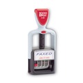 Bulk Savings Pricing 2 | COSCO 2000PLUS 011032 Model S 360 1.75 in. x 1 in. "Faxed" Self-Inking 2-Color Message Dater - Blue/Red image number 0
