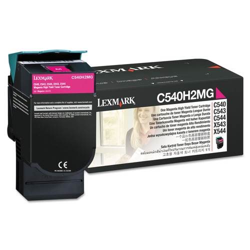 Lexmark C540H2MG 2000 Page-Yield High-Yield Toner - Magenta