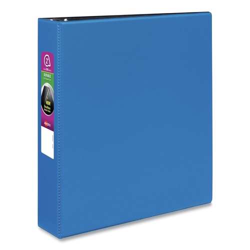 Office Jansan | Avery 27551 11 in. x 8.5 in. 2 in. Capacity 3 Rings Durable Non-View Binder with DuraHinge and Slant Rings - Blue image number 0