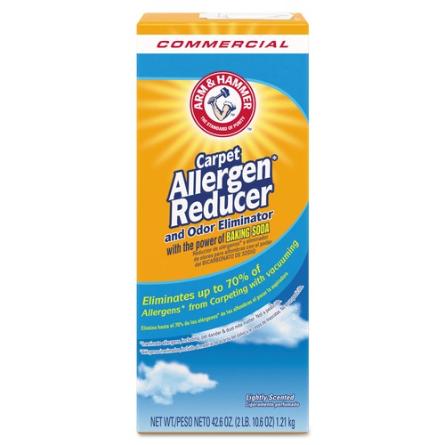 Cleaning & Janitorial Supplies | Arm & Hammer 33200-84113 42.6 oz. Shaker Box Carpet and Room Allergen Reducer and Odor Eliminator (9/Carton) image number 0