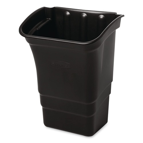 Trash Bags | Rubbermaid Commercial FG335388BLA 8 Gallon Rectangular Optional Utility Cart Refuse/Utility Bin - Black image number 0