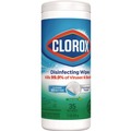 Hand Wipes | Clorox 01593 7 in. x 8 in. 1-Ply Disinfecting Wipes - Fresh Scent, White image number 1