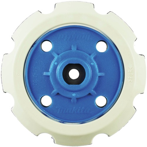 Backing Pads | Makita 197922-4 Hook and Loop 5 in. Plastic Backing Plate for XOP02 and PO5000C Orbit Polisher image number 0