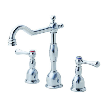 Danze Opulence 1.2 GPM 2-Handle Mini-Widespread Lavatory Faucet with Metal Touch Down Drain (Chrome)