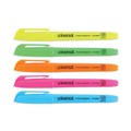 Universal UNV08857 Chisel Tip Assorted Color Pocket Highlighters (12/Set) image number 1