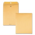 Office Jansan | Quality Park QUA37894 Trade Size 94 9.25 in. x 14.5 in. Square Flap Clasp/Gummed Closure Envelopes - Brown Kraft (100/Box) image number 3