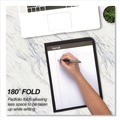 Office Jansan | Samsill 71220 Slimline Leather-Look/Faux Reptile Trim Writing Pad Padfolio - Black image number 4