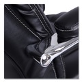  | Alera ALEMS4419 Maxxis Series 19.7 in. to 25 in. Seat Height Supports 500 lbs. Big/Tall Bonded Leather Chair - Black Seat/Back, Chrome Base image number 3