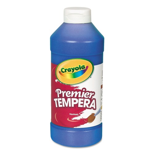 Bulk Savings Pricing 1 | Crayola 54-1216-042 16 oz Premier Tempera Paint - Blue image number 0