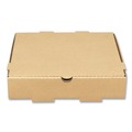Food Trays, Containers, and Lids | Karat FP-PBF10K 10 in. x 10 in. x 2 in. Corrugated Pizza Box - Kraft (50/Carton) image number 1