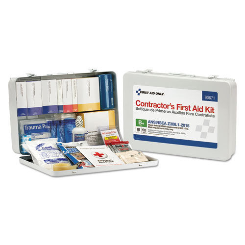First Aid | First Aid Only 90671 Contractor ANSI Class B First Aid Kit for 50 People (254-Pieces) image number 0