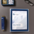 Office Jansan | Avery 15766 3 Rings 0.5 in. Capacity Flexi-View 11 in. x 8.5 in. Binder with Round Rings - Navy Blue image number 7