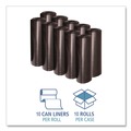 Trash Bags | Boardwalk X7658XKKR01 38 in. x 58 in. 60 gal. 1.6 mil Recycled Low-Density Polyethylene Can Liners - Black (100/Carton) image number 3